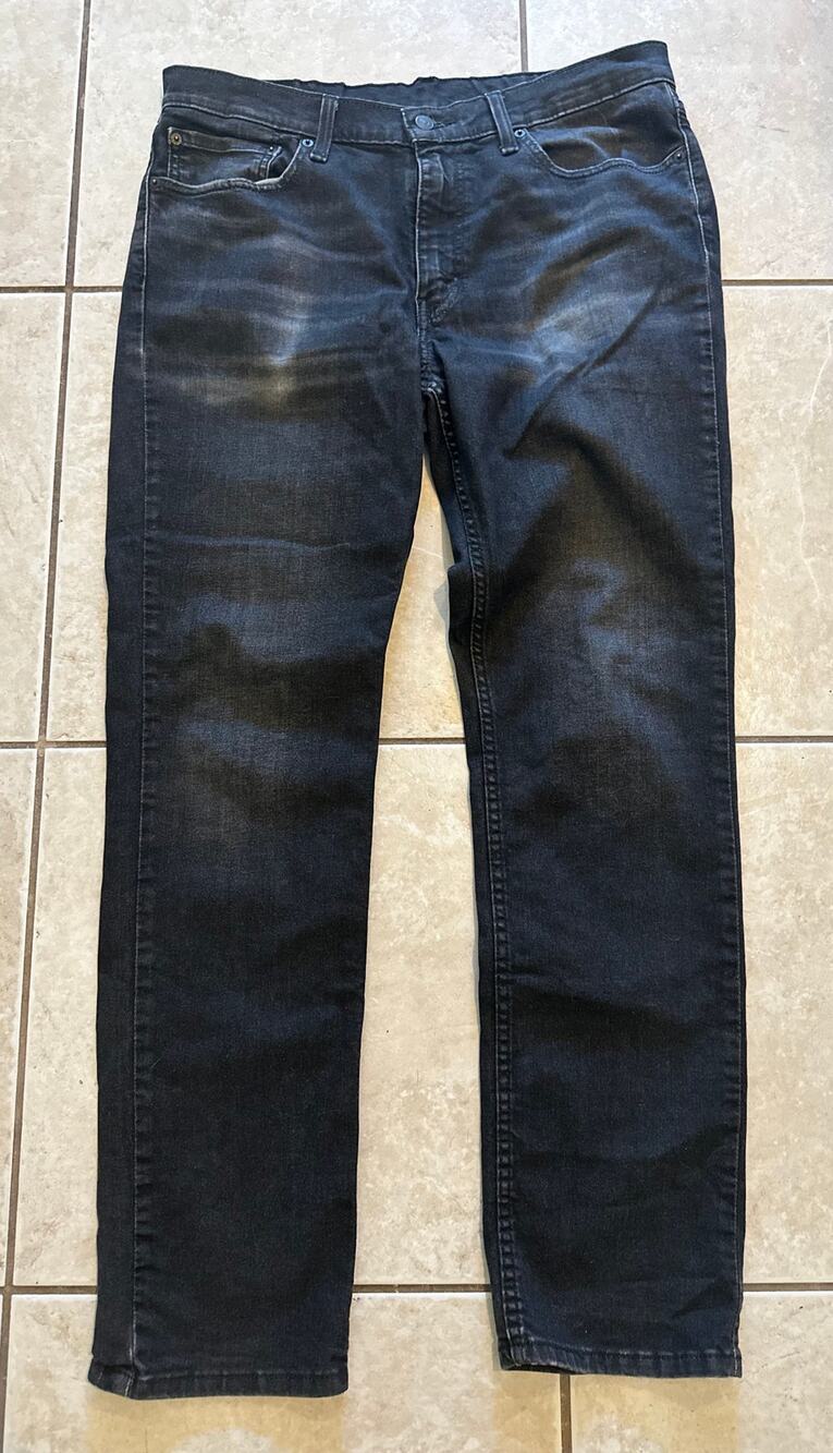 Levi's 511 Slim Fit Men's Jeans Black Stretch Denim Size 36x32